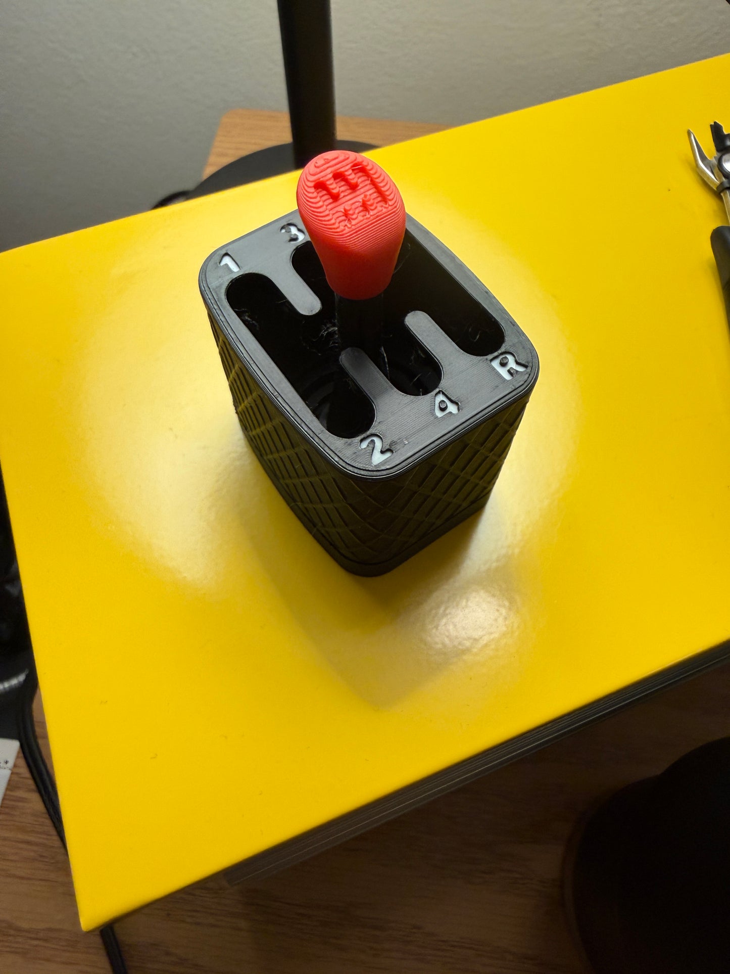 6-Speed Manual Gearbox Shifter Fidget Toy – Red Knob | Stick Shift Stress Reliever & Car Enthusiast Gift