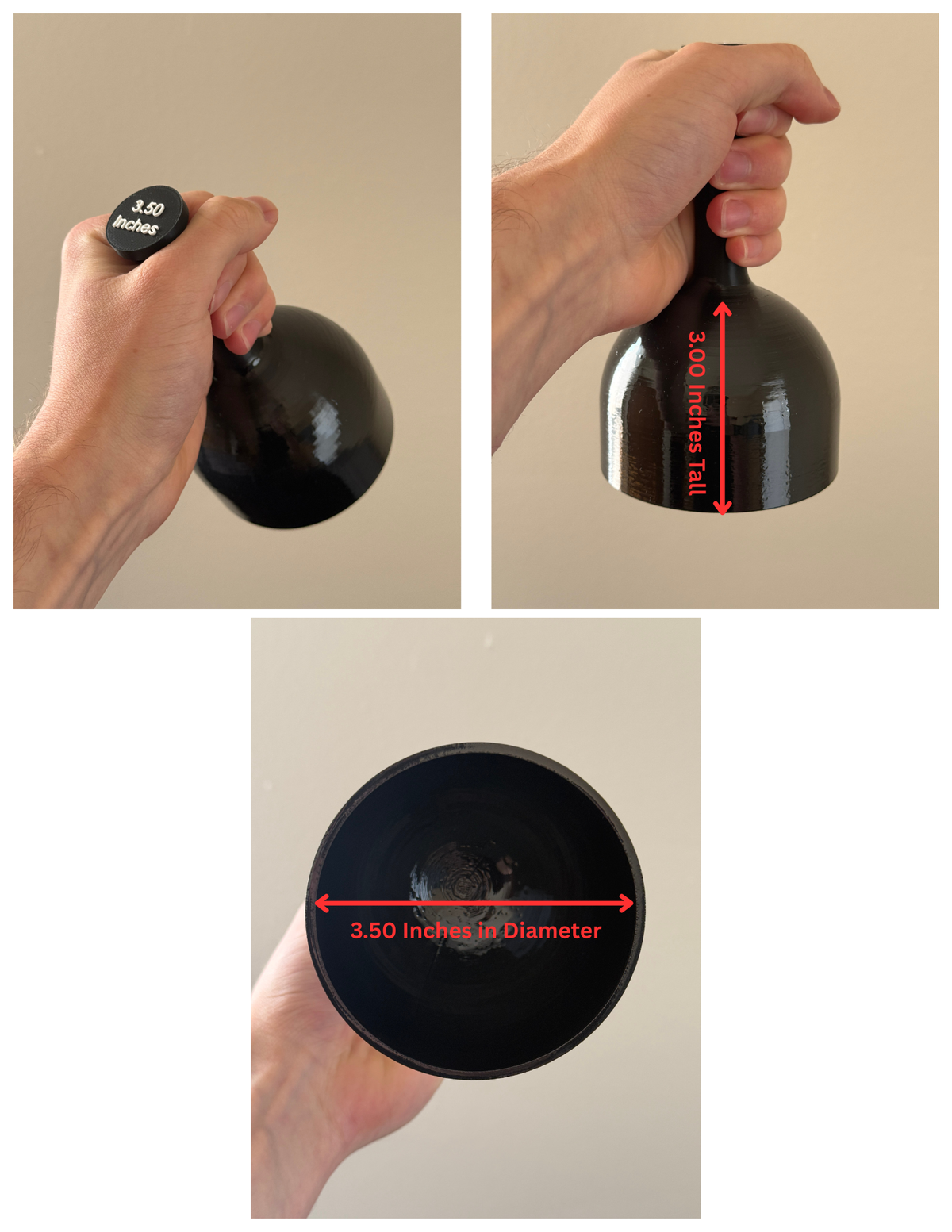 Snow Cone Dome Shaper Set | Round Ice Mold Tool (3" or 3.5" PLA) (Food Safe)