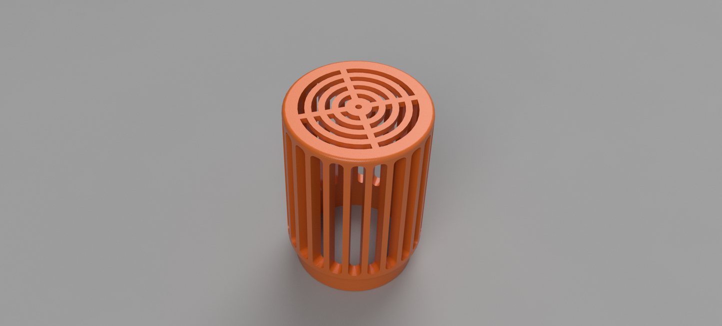 High-Visibility Orange 4" Pipe Drain Guard | Debris Filter for 4-Inch PVC & Culvert Pipes | Durable PETG