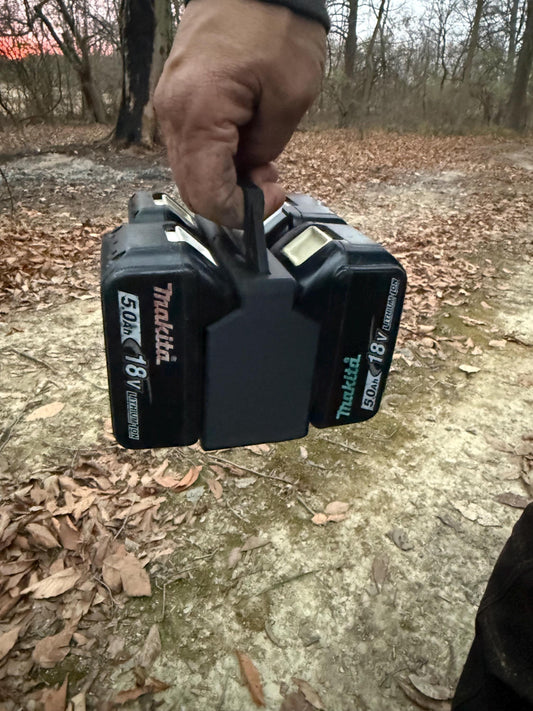 Makita 18V Battery Carrier - Power Tool Battery Organizer - Holds 4 Batteries