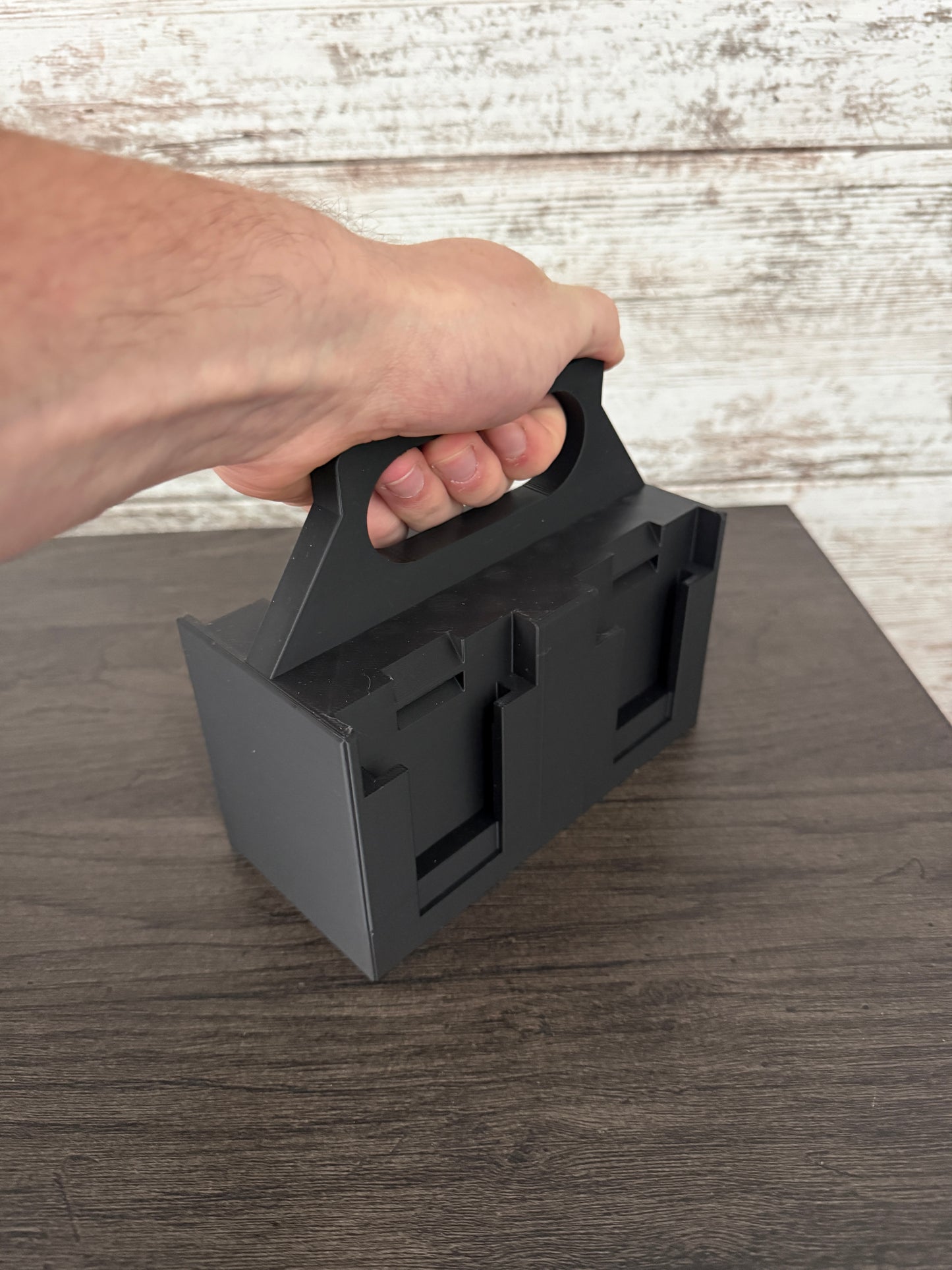Battery Caddy compatible with Bauer 20V Batteries | Holds 4 Batteries | Heavy-Duty Storage Organizer