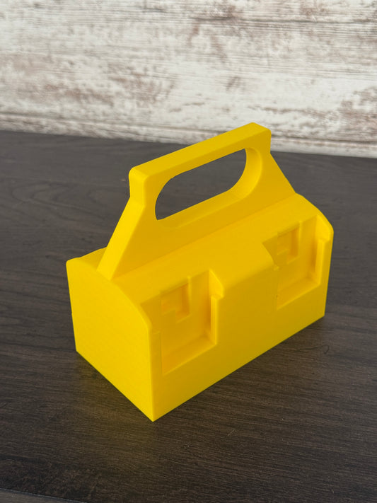 Battery Caddy Compatible with DeWalt 12V Batteries | Holds 4 Batteries | Heavy-Duty Storage Organizer