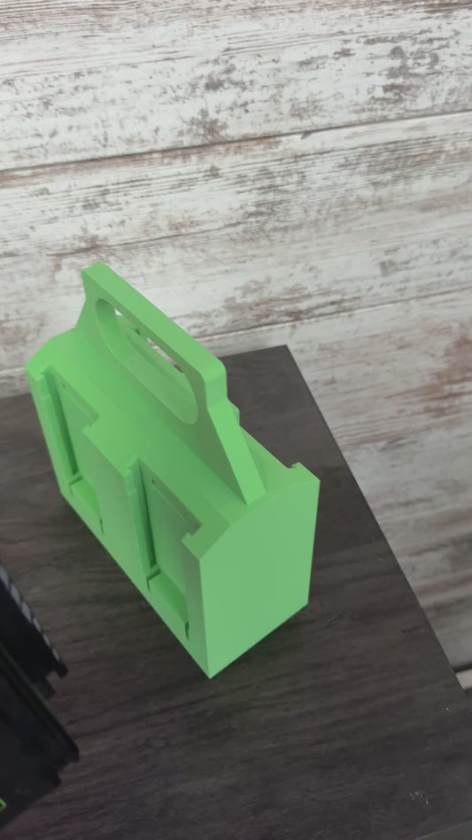 Battery Caddy Compatible with Greenworks 40V Batteries – Holds 4 Units